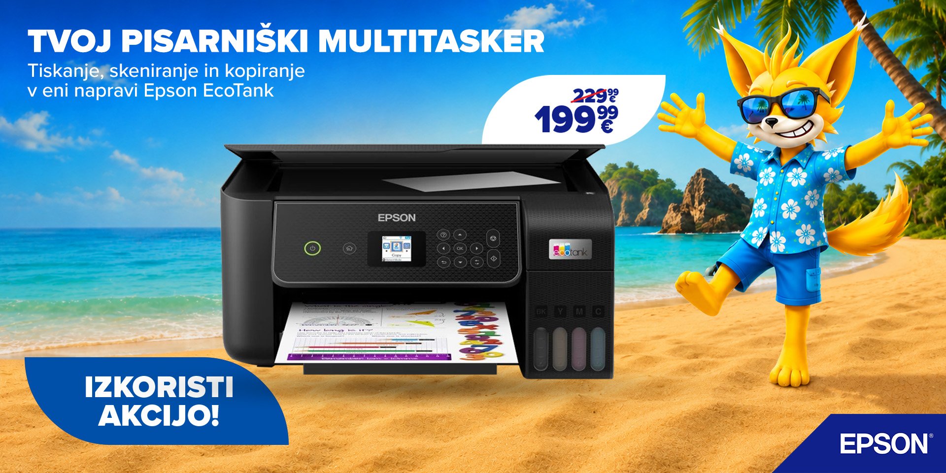 Akcija Epson tiskalnikov